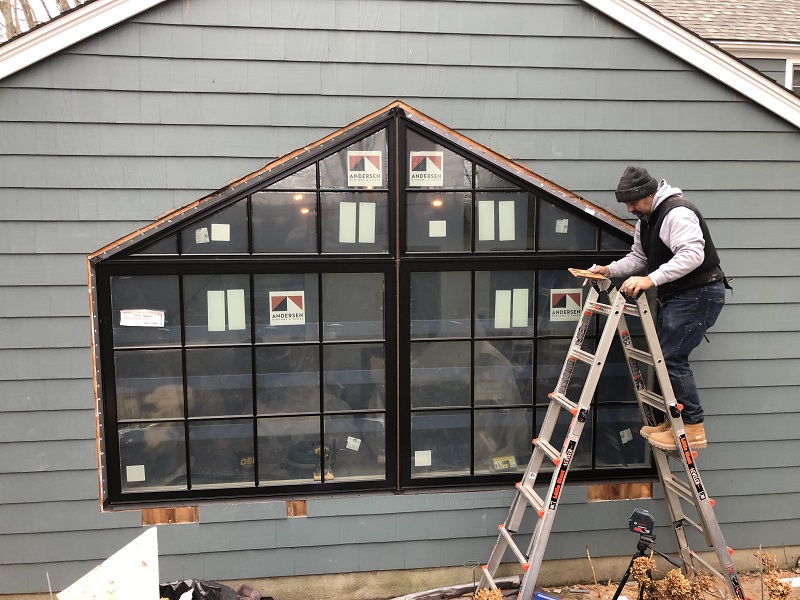 Black Andersen windows in Fairfield, CT